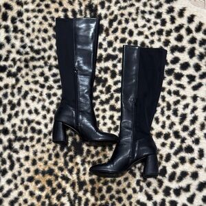 Nine West Elegant Black Knee-High Women's Boots